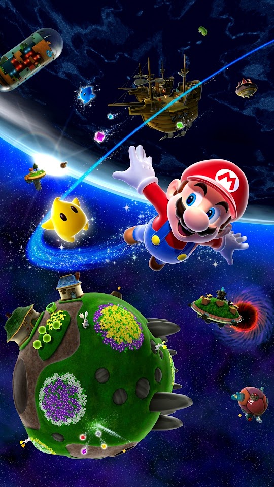 Super Mario Galaxy Galaxy Note HD Wallpaper