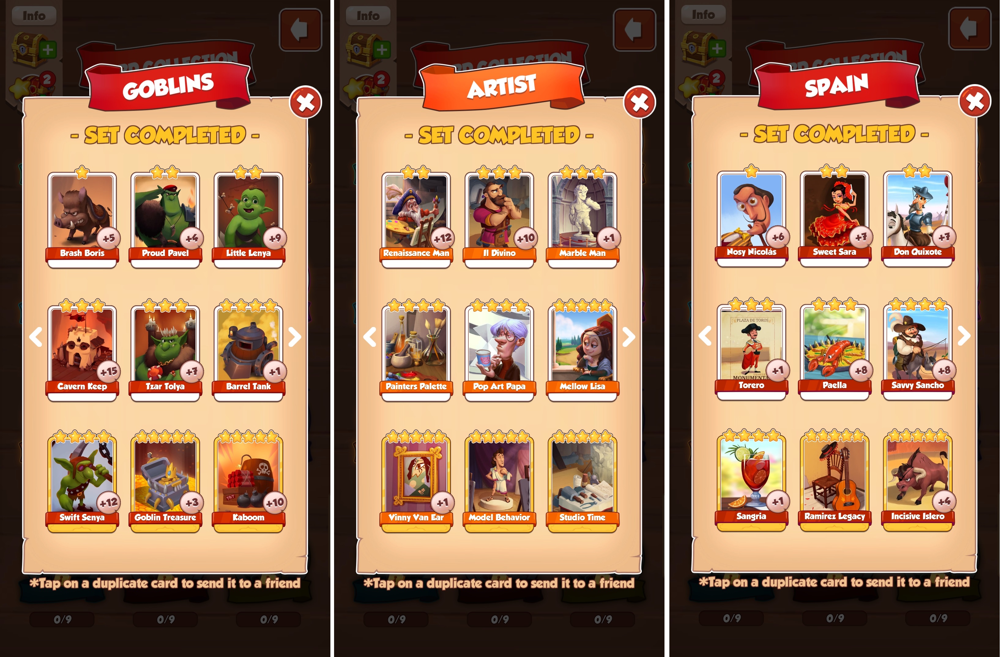 Coin Master All Card Set