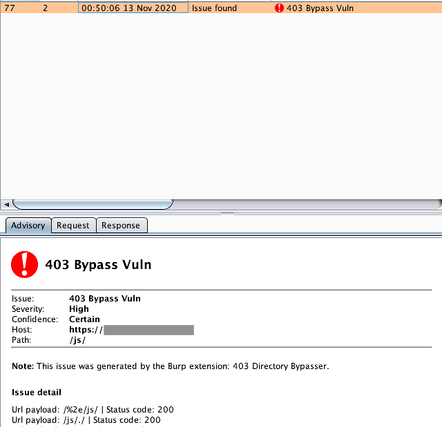 403Bypasser Burpsuite Extension To Bypass 403 Restricted Directory