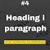  [HTML Tutorijali - Lekcija 4] Heading i paragraph tagovi