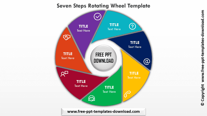 Seven Steps Rotating Wheel template Download