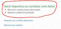 Importar contatos msn