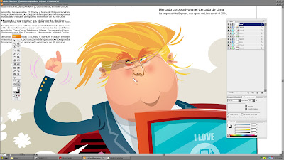 CARICATURA DONALD TRUMP POR CANAM CARICATURA DONALD TRUMP POR CANAM