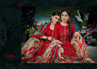 Belliza Designer Patiyala Magic Pashmina Collection  at Diwan Fashion