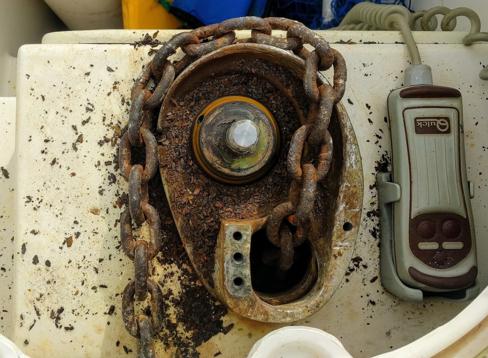 Anchor chain upgrade and windlass maintenance