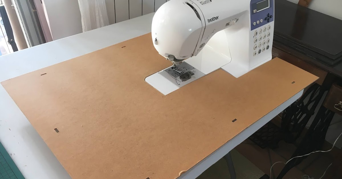 南フランス20年のむっちゃんブログ ミシン用 簡易ワイドテーブル(自作)