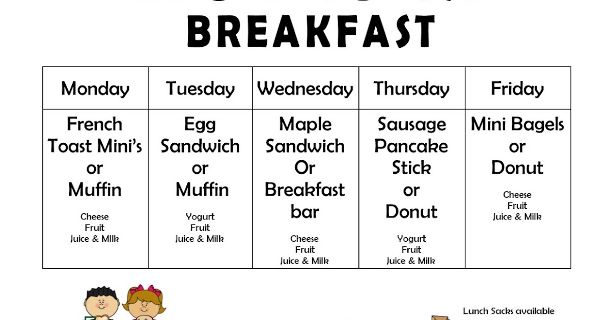 Fielding Elementary School....Home of the Panthers Menus