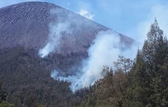 329 Petugas Gabungan Bergerak Padamkan Api di Gunung Semeru