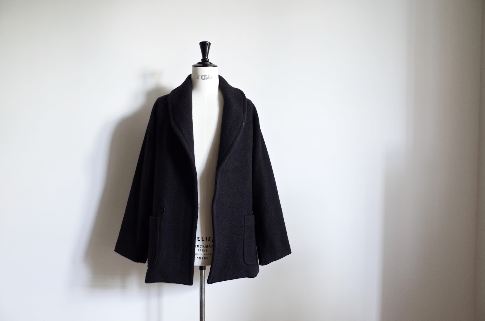 COMOLI 17AW ヤクウールショールカラーコート サイズ1