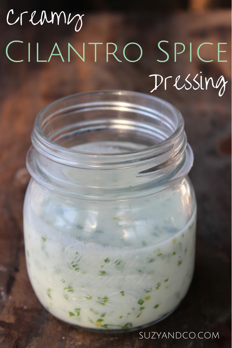 homemade creamy cilantro spice dressing suzyhomemaker