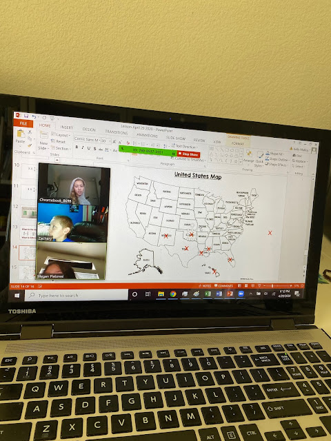 Guess the State Game to Play on Zoom With Students