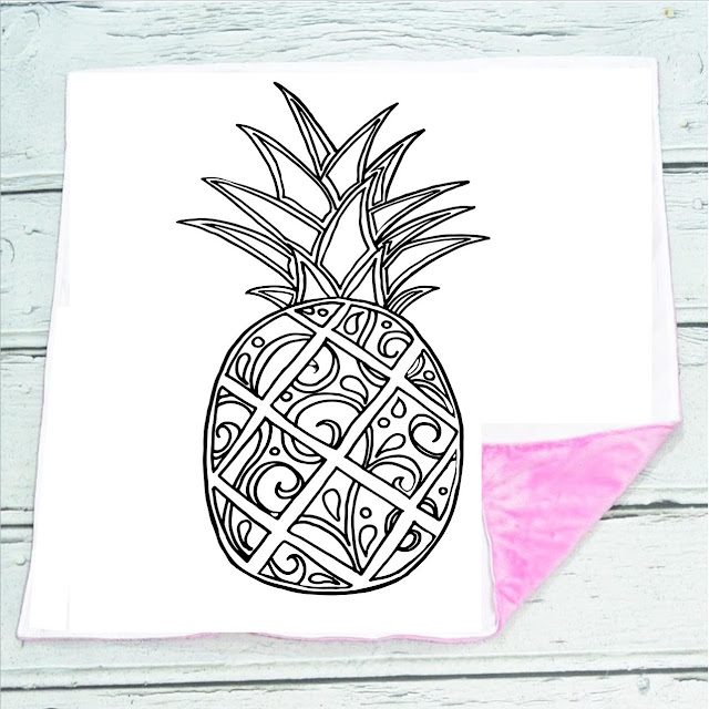 pineapple baby blanket