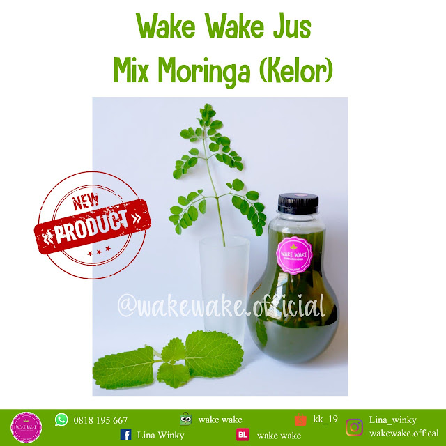 Wake Wake Juice Mix Moringa, Jus Daun Kelor Ibu Menyusui