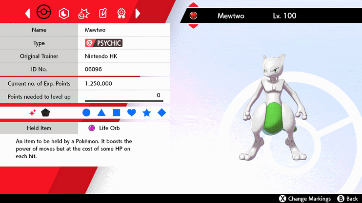 🎮 Comprar Mewtwo ✨Shiny ▫ Life Orb ▫ 6IVs ▫ Level 100 (Pokémon Sword &  Shield) ▸ LOJA HEY!PIKACHU