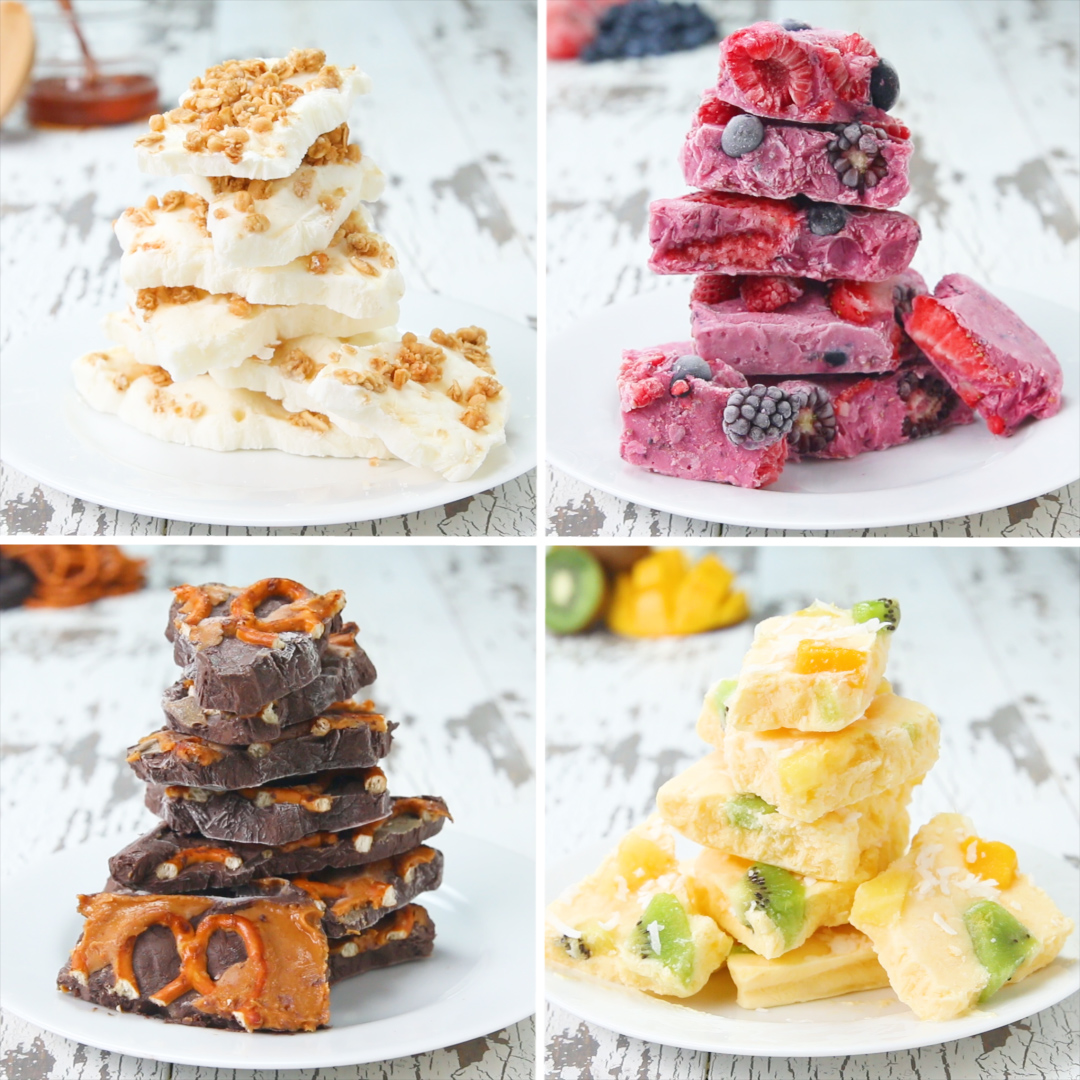 Yogurt Bark 4 Ways pastry recipes