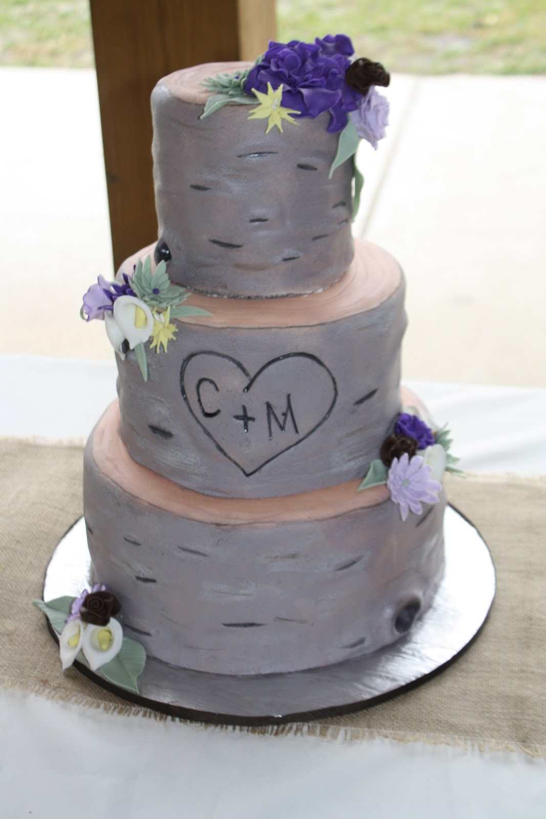 Hock Cakes LLC: Tree Stump Wedding Cake