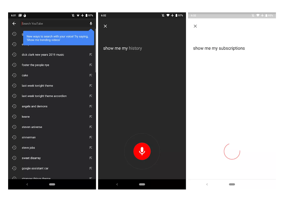 YouTube voice search gets new User interface and ‘show me’ command to navigate Android app