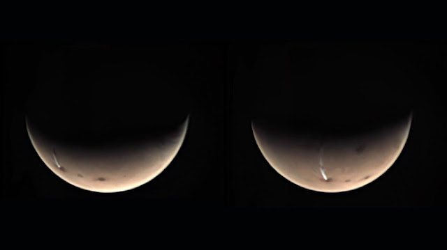 Awan Memanjang Aneh Kembali Muncul di Mars Awan Memanjang Aneh Kembali Muncul di Mars