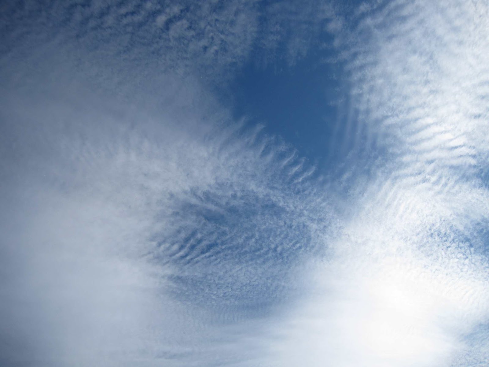 Living in England Mackerel sky over Durham and fish in my fridge