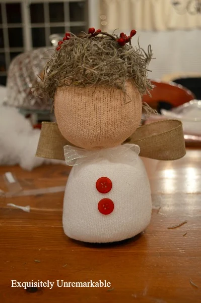 Sock doll almost completed