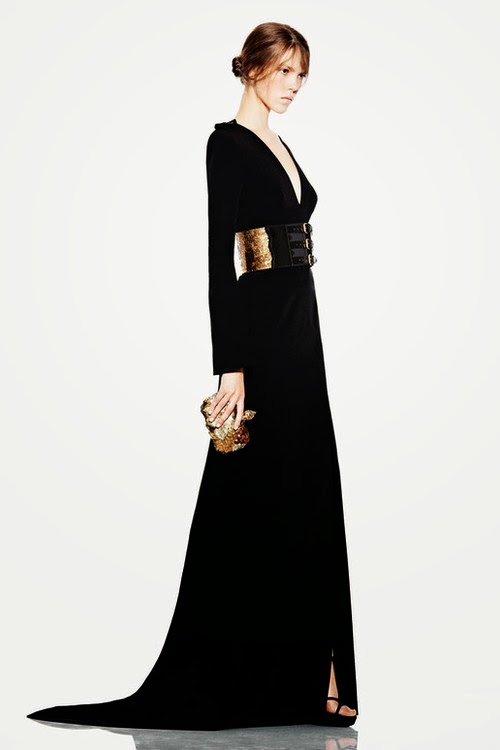alexander mcqueen black and gold dress