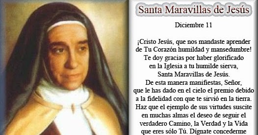 Blog Católico Gotitas Espirituales ®: ORACIONES A SANTA MARAVILLAS DE JESÚS