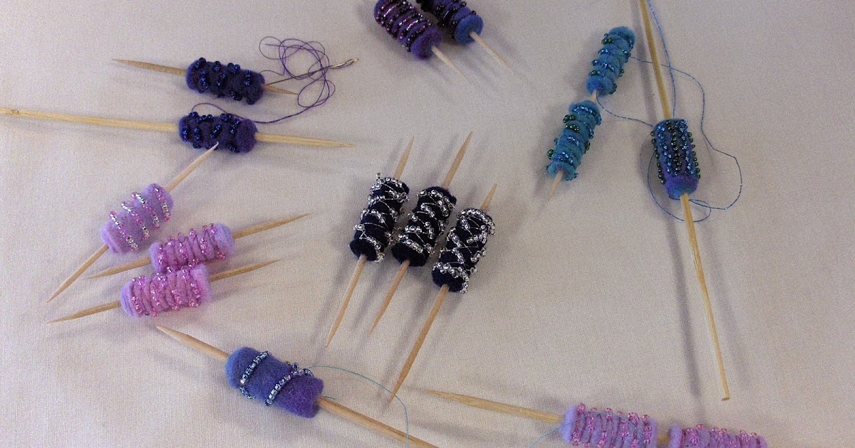 Torbay Textiles: Rolled and Embellished Felt Bead Jewellery
