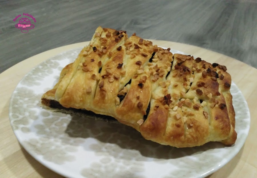 Trenza de chocolate vegana