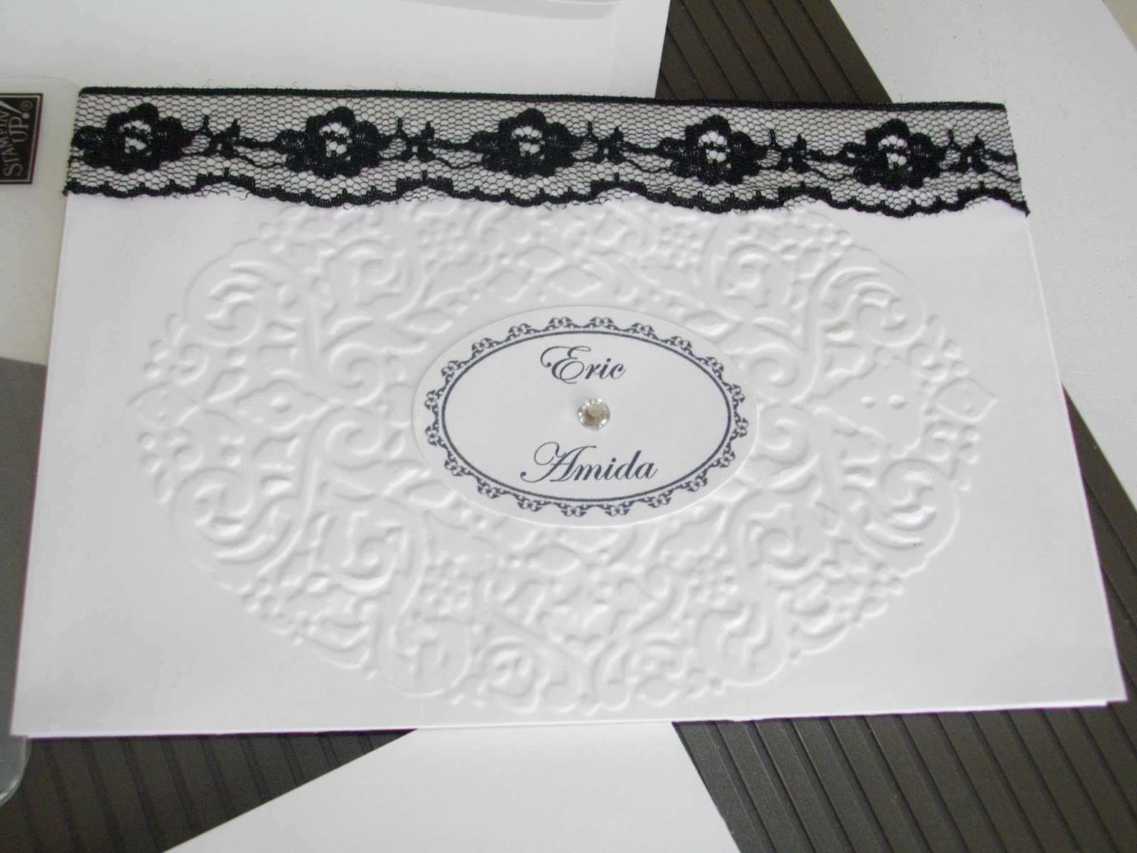 Do It (Scrap') Yourself! By Caty: Faire-part de mariage Noir et blanc!