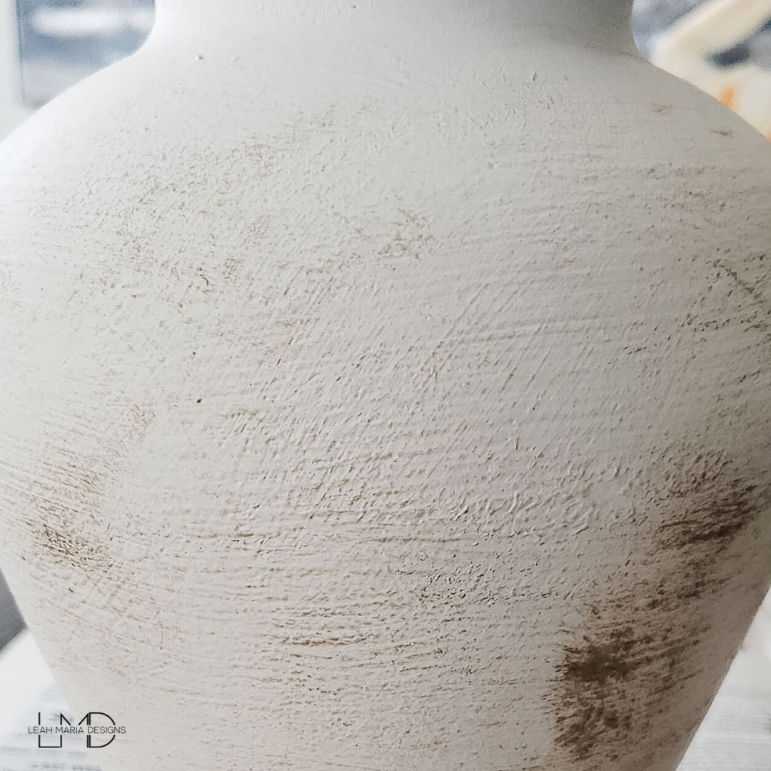 Turning a Glass Vase Into Antique Pottery. Leah Maria Designs