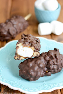 disneyland chocolate caramel marshmallows- easy christmas candy
