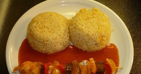 Judith´s Bastelecke : Putenspieße mit Reis und Schaschliksoße