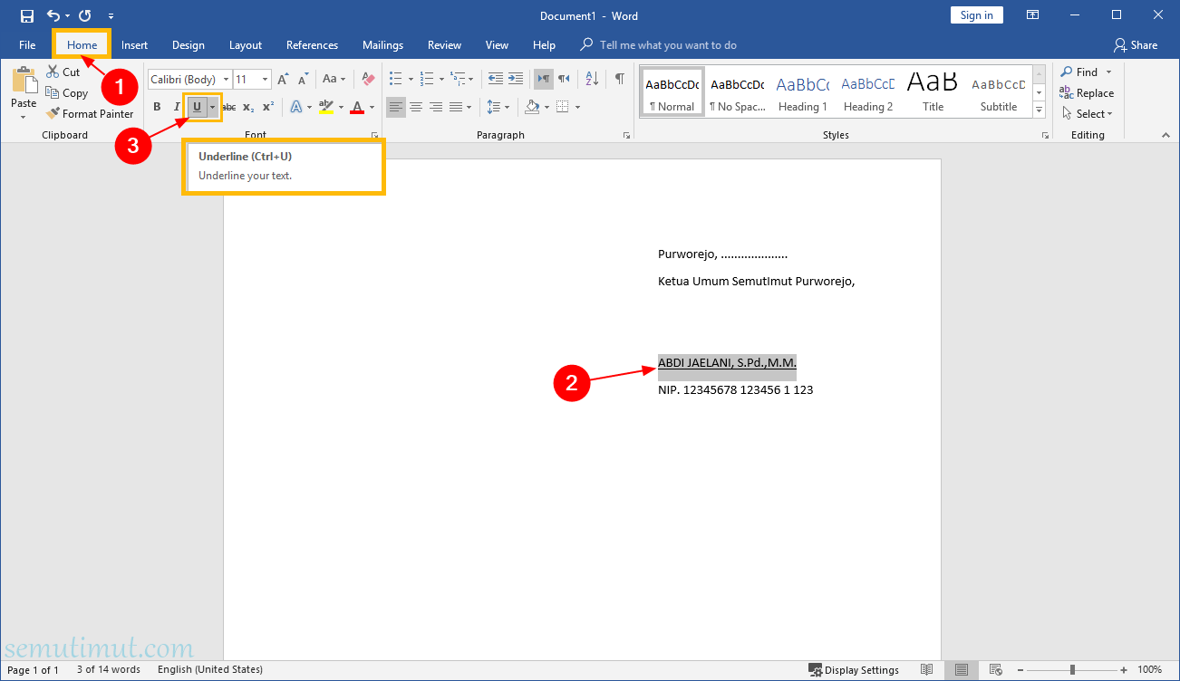 Cara Membuat Garis Di Word Untuk Tanda Tangan Kop Surat Semutimut Tutorial Hp Dan Komputer Terbaik