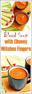 Blood Soup with Cheesy Witches Fingers Blood Soup with Cheesy Witches Fingers