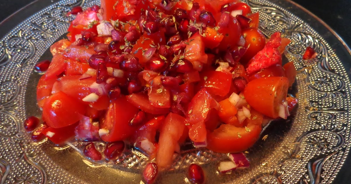 Wat ik gegeten heb Tomatengranaatappelsalade van Ottolenghi