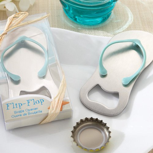 Everyone needs a bottle opener -- or two or three -- so they're perfect wedding favor ideas. Get some ideas for fun Bottle Opener Wedding Favors from www.abrideonabudget.com.