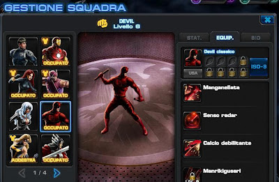 In Marvel Avengers Alliance Daredevil è diventato solo Devil