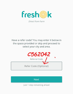 FreshOk Referral Code, FreshOk Refer and Earn