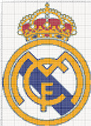 Escudo Real MadridPunto de Cruz (realcolor)