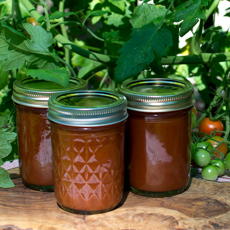 Savoring Time in the Kitchen Homemade Ketchup made with Cherry Tomatoes