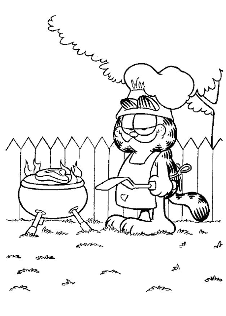 Best Free Printable Garfield Coloring Pages