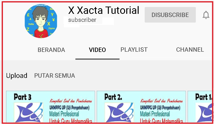 KUNJUNGI TUTORIAL BELAJAR X-XACTA CLUB DI YOUTUBE