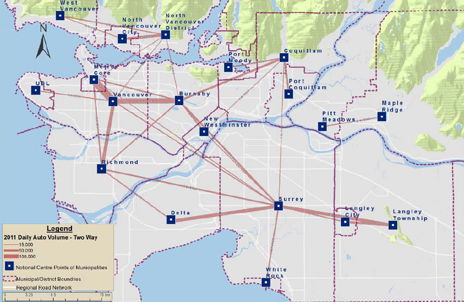 Greater Vancouver Postal Code Map The South Fraser Blog: Latest Metro Vancouver Mode Share Maps