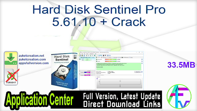 Hard Disk Sentinel Pro 5.61.10 + Crack Hard Disk Sentinel Pro 5.61.10 + Crack