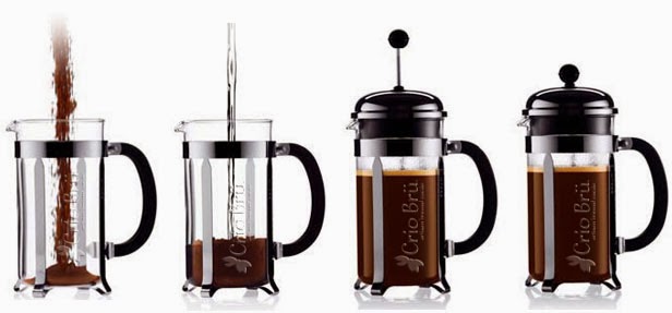 Kahve Lobisi Piston Aşağı İndi French Press ile Filtre Kahve Keyfi