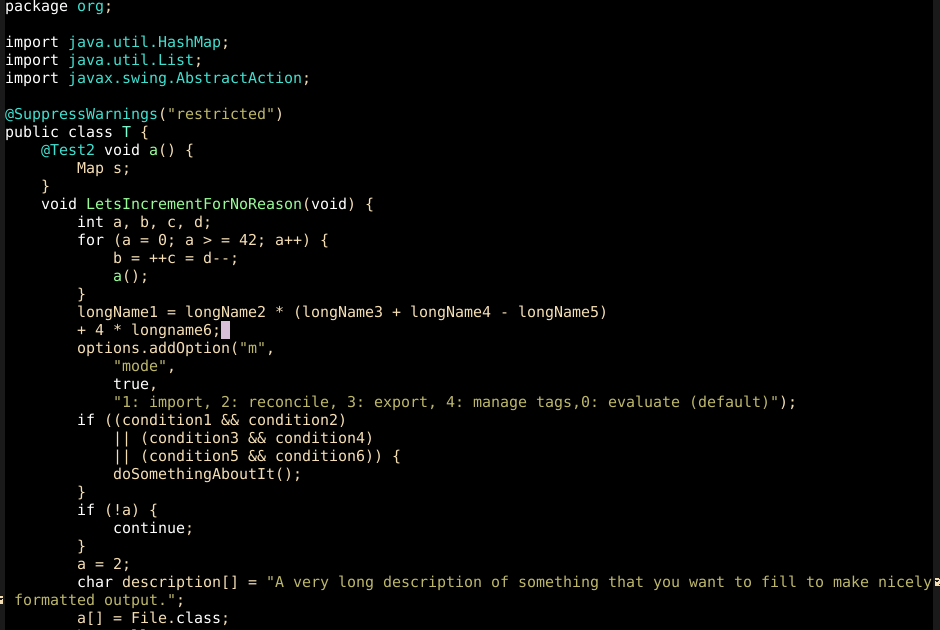 Semantic lexer based indent region function in Emacs