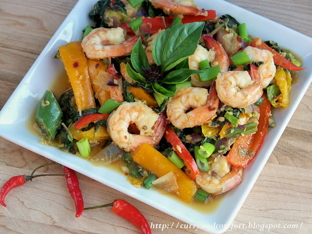 Kitchen Simmer: Thai Basil Shrimp (Salad)