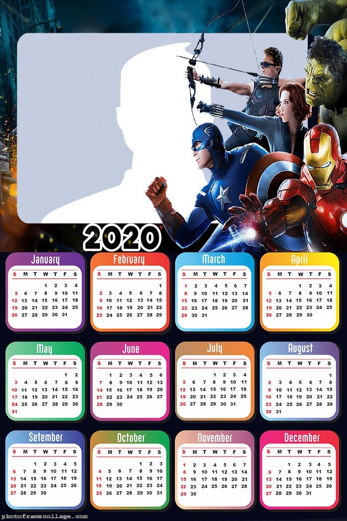 Avengers Free Printable 2020 Calendar Oh My Fiesta! for Geeks