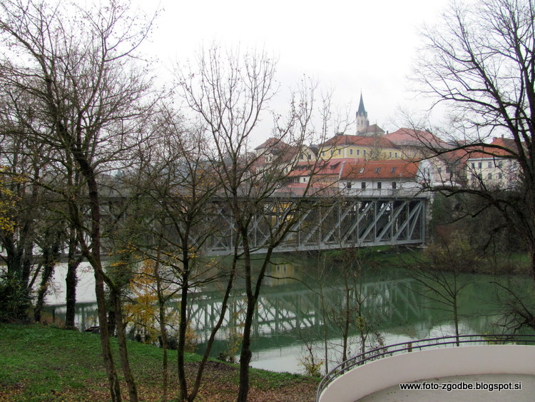 Novo mesto, Kandijski most, reka Krka Slovenija, Dolenjska