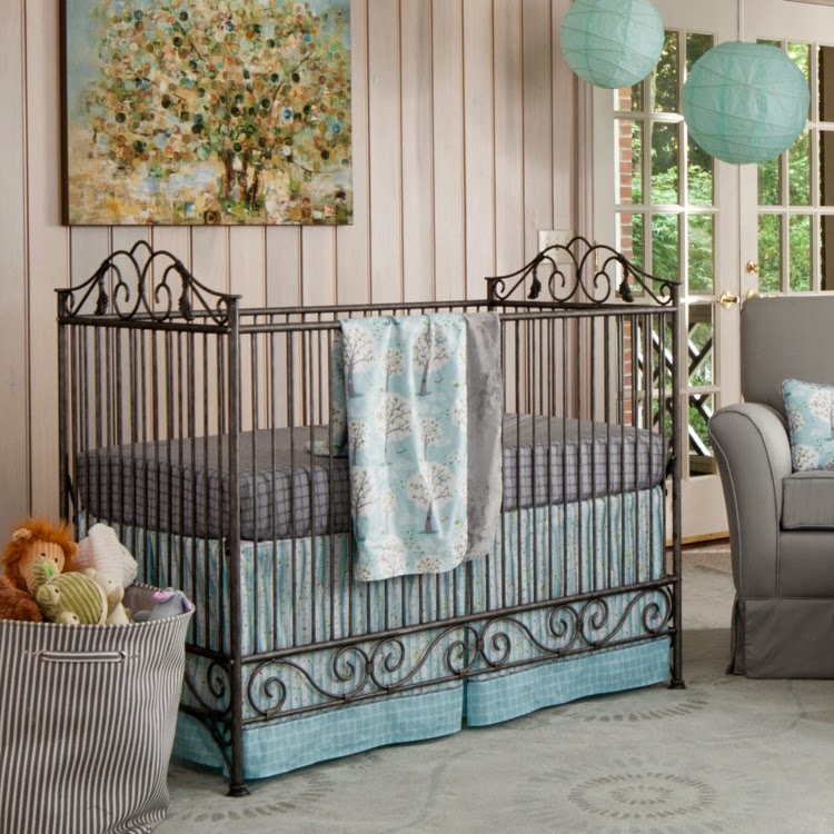 Cuartos de bebés en celeste y gris - Ideas para decorar dormitorios